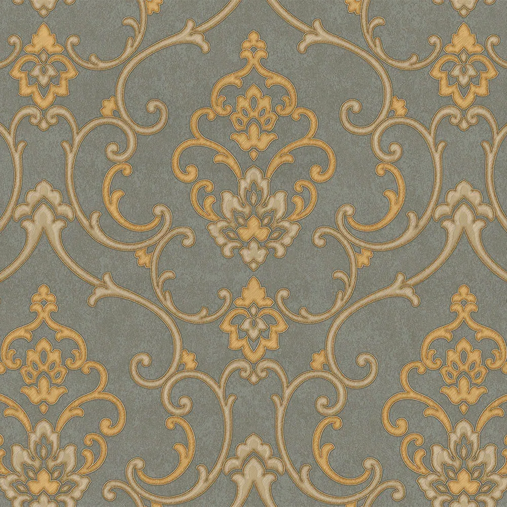 Gray Embossed Wallpaper – 3D Texturing (6806-5)